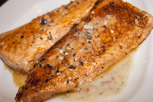 Grilled Salmon in Habanero-Butter Sauce 
